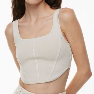 Aritzia-Sculpt Knit Bustier Top - Babaton